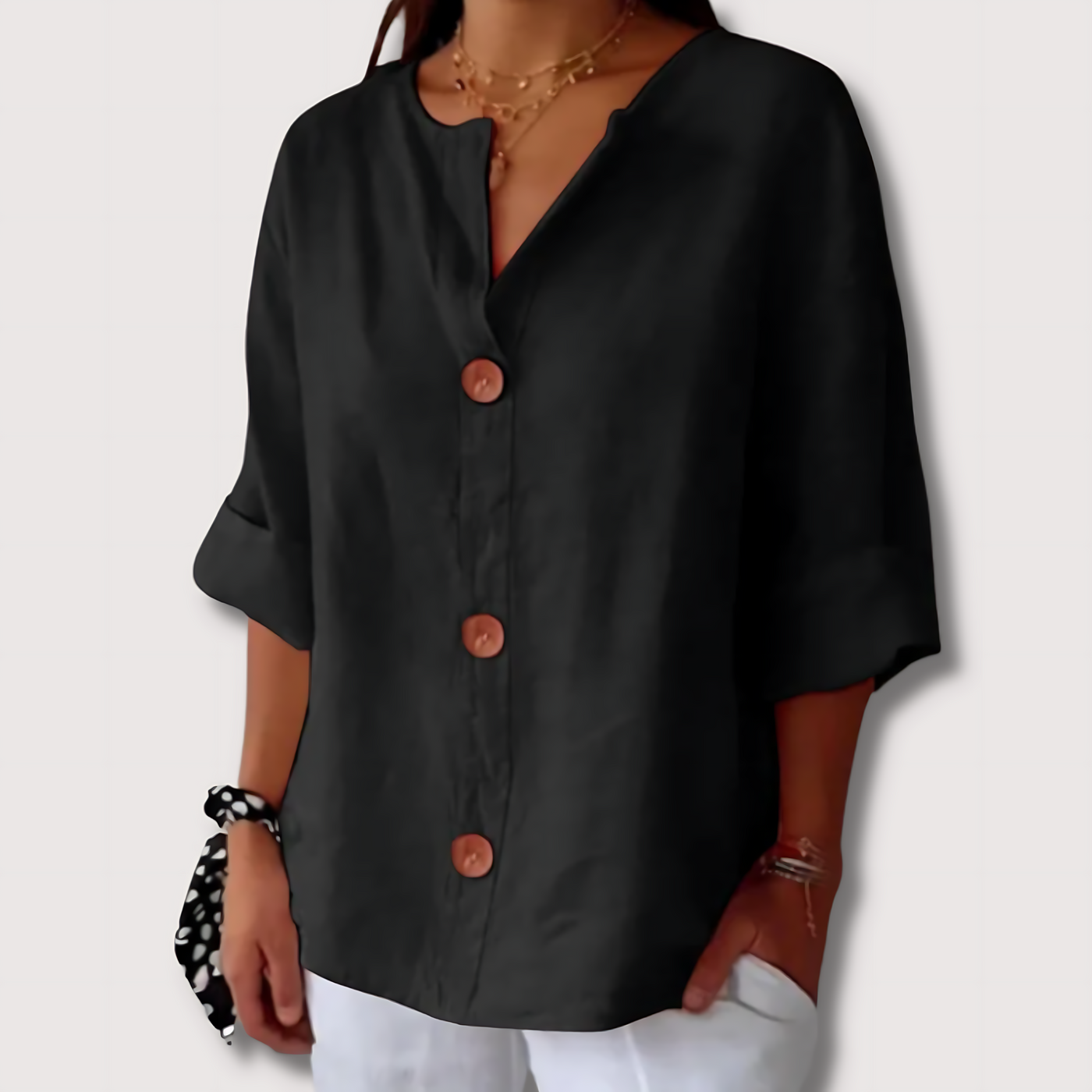 Alessia™ - Blusa de Lino