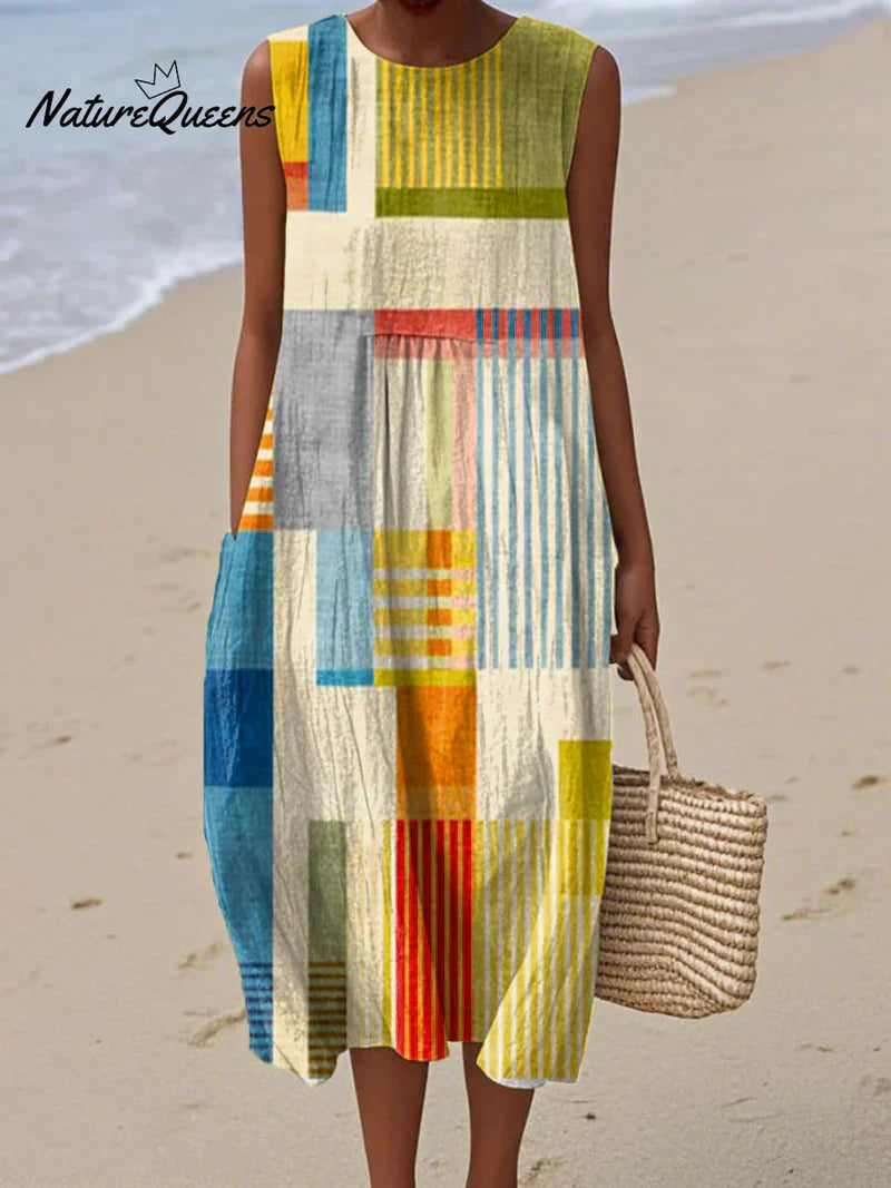 Sara | Abito patchwork moderno