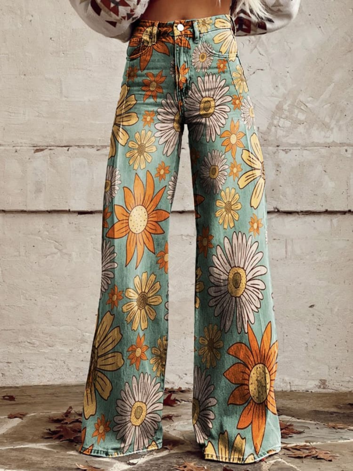 Anaïs | Pantaloni a gamba larga stampati