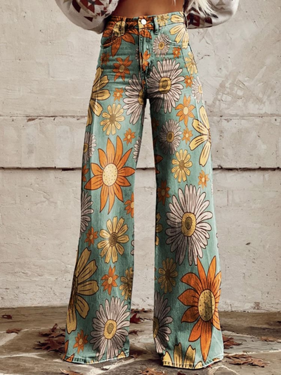 Anaïs | Pantaloni a gamba larga stampati