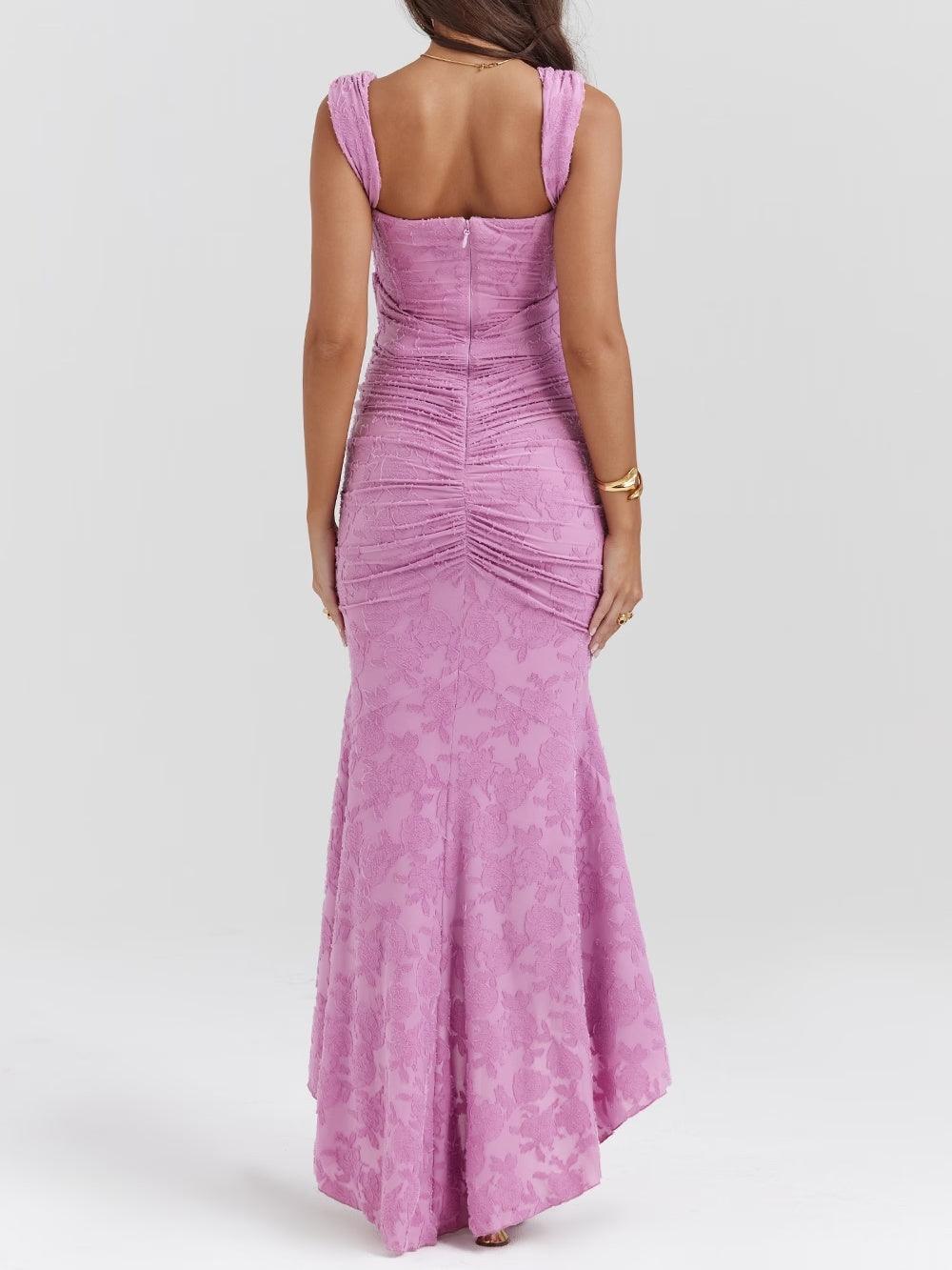 Giada™ | Abito maxi floreale blu