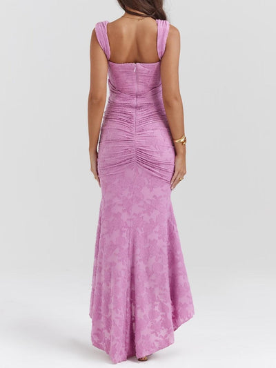 Giada™ | Abito maxi floreale blu