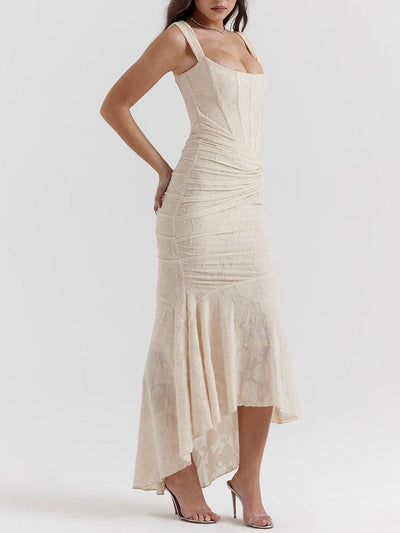 Giada™ | Abito maxi floreale blu