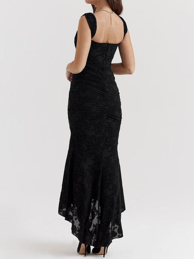 Giada™ | Abito maxi floreale blu