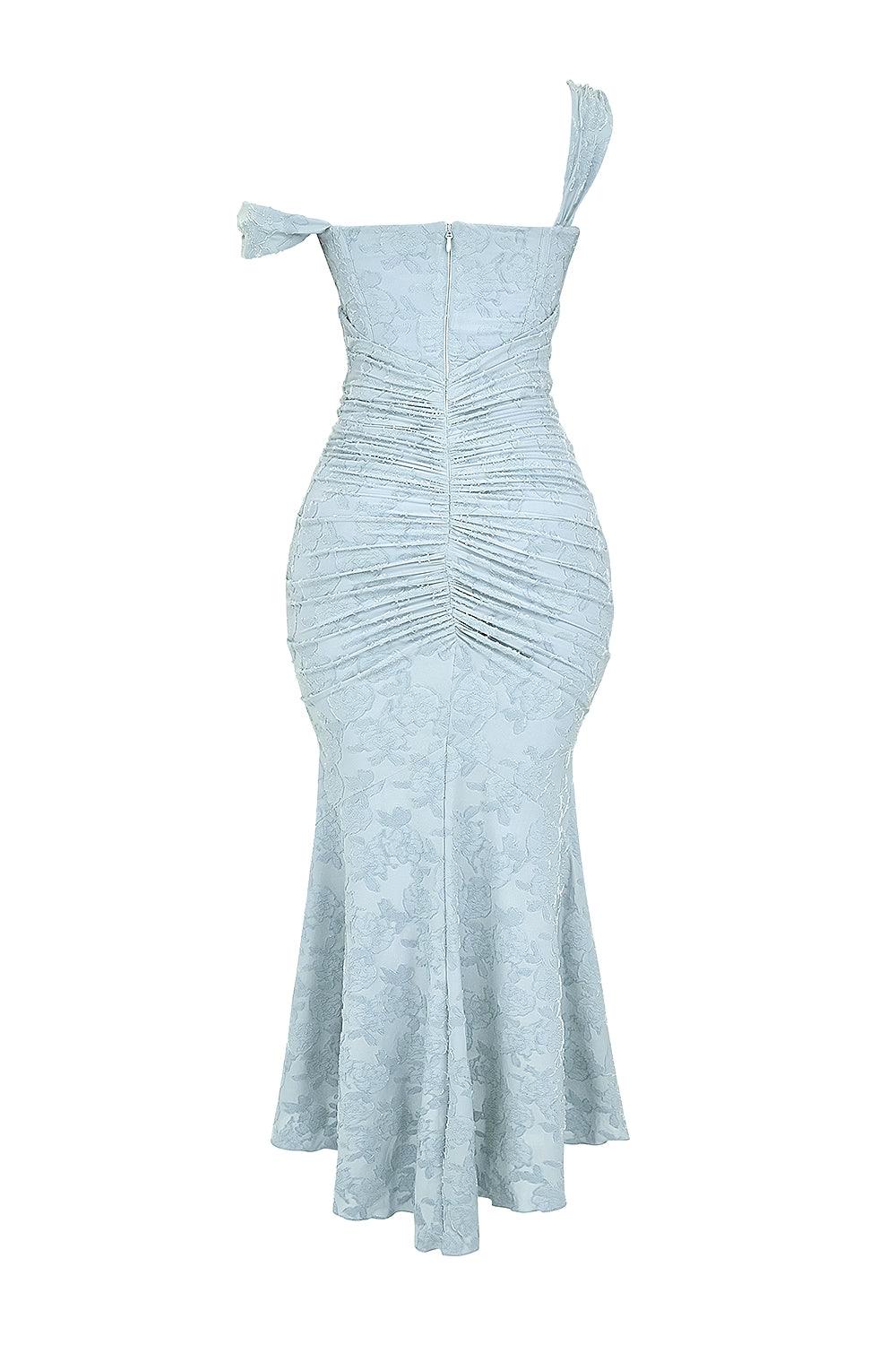 Giada™ | Abito maxi floreale blu