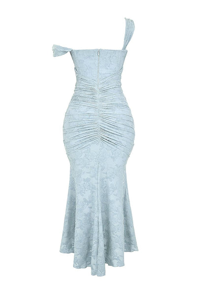 Giada™ | Abito maxi floreale blu