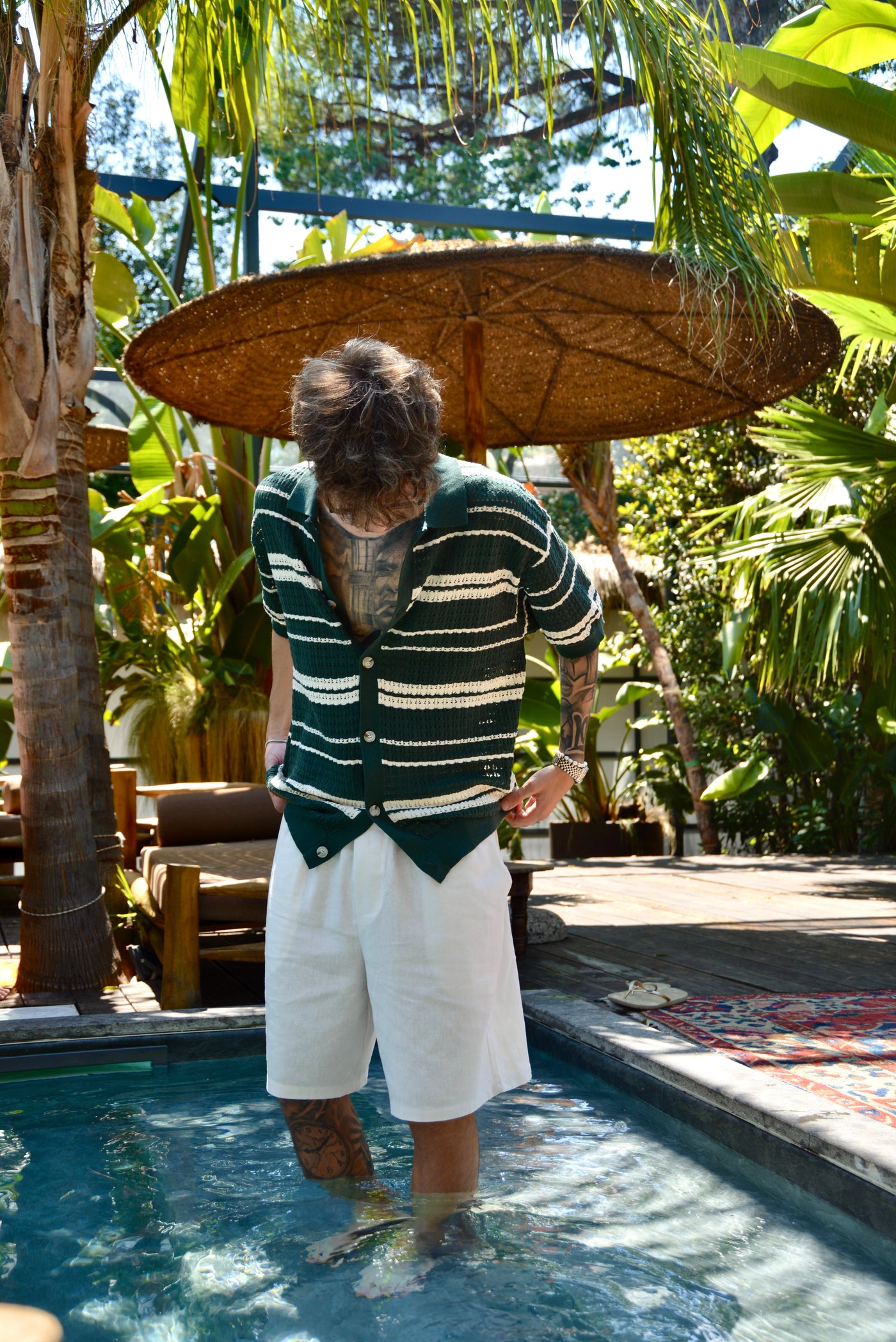 Pantaloncino Elegante In Lino