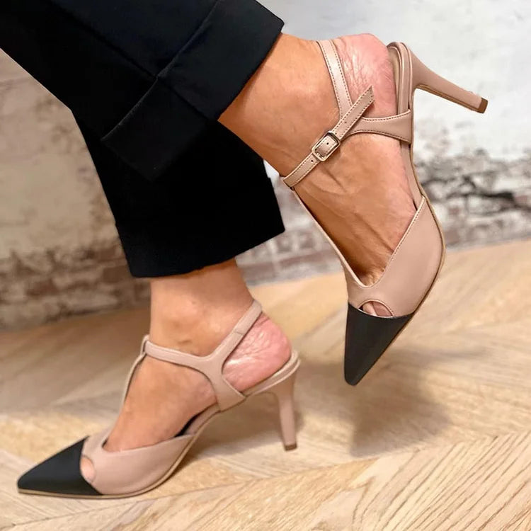 VALENTINA | DÉCOLLETÉ BICOLOR CON CINTURINO