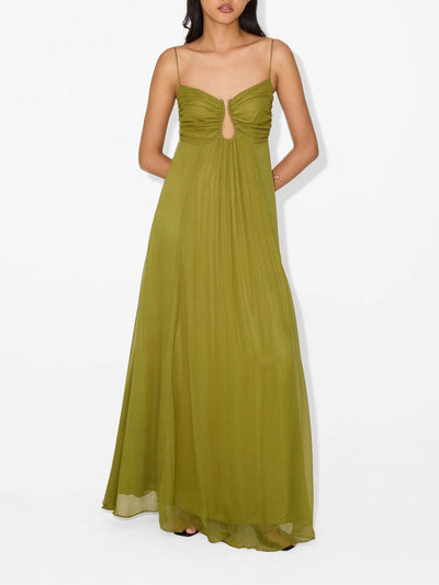 Lavinia™ | Abito maxi fluido olive