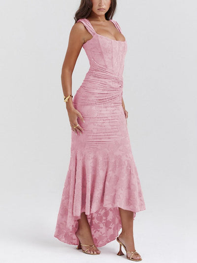 Giada™ | Abito maxi floreale blu