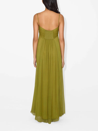 Lavinia™ | Abito maxi fluido olive