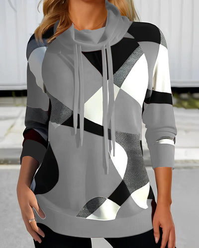 Clara | Maglione con stampa artistica e cappuccio