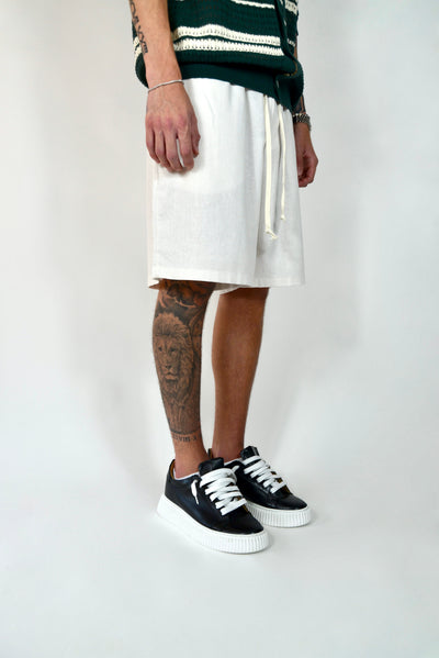 Pantaloncino Elegante In Lino
