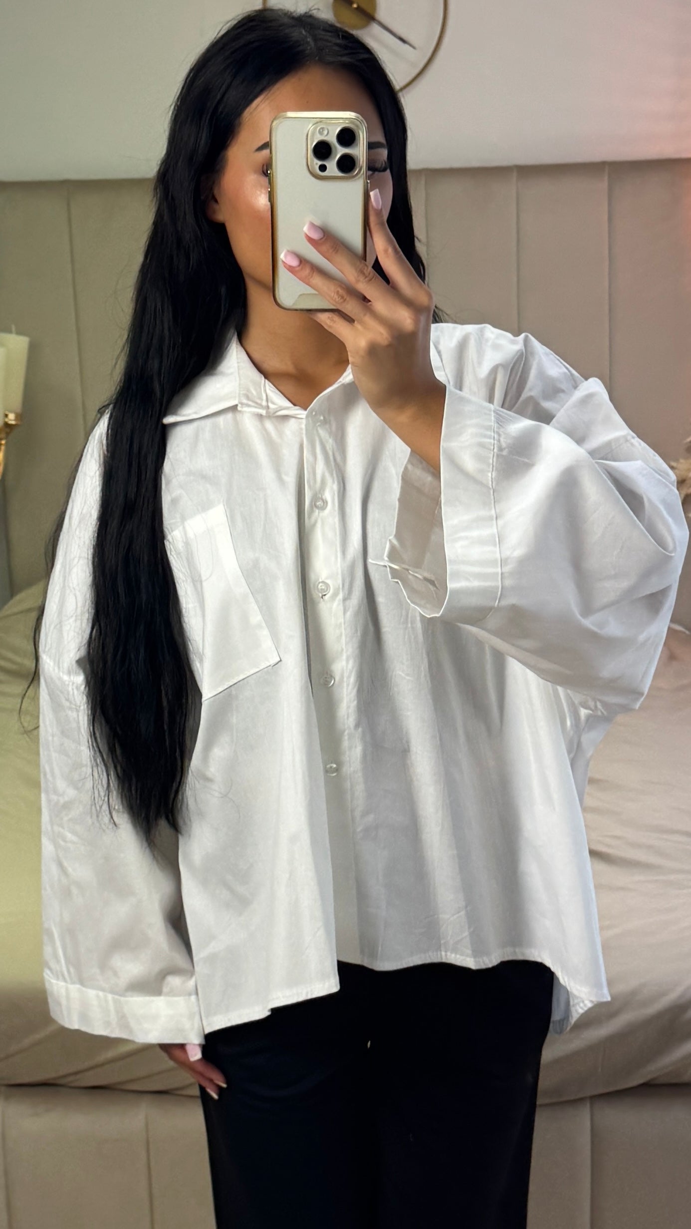 Camicia | In misto cotone oversize