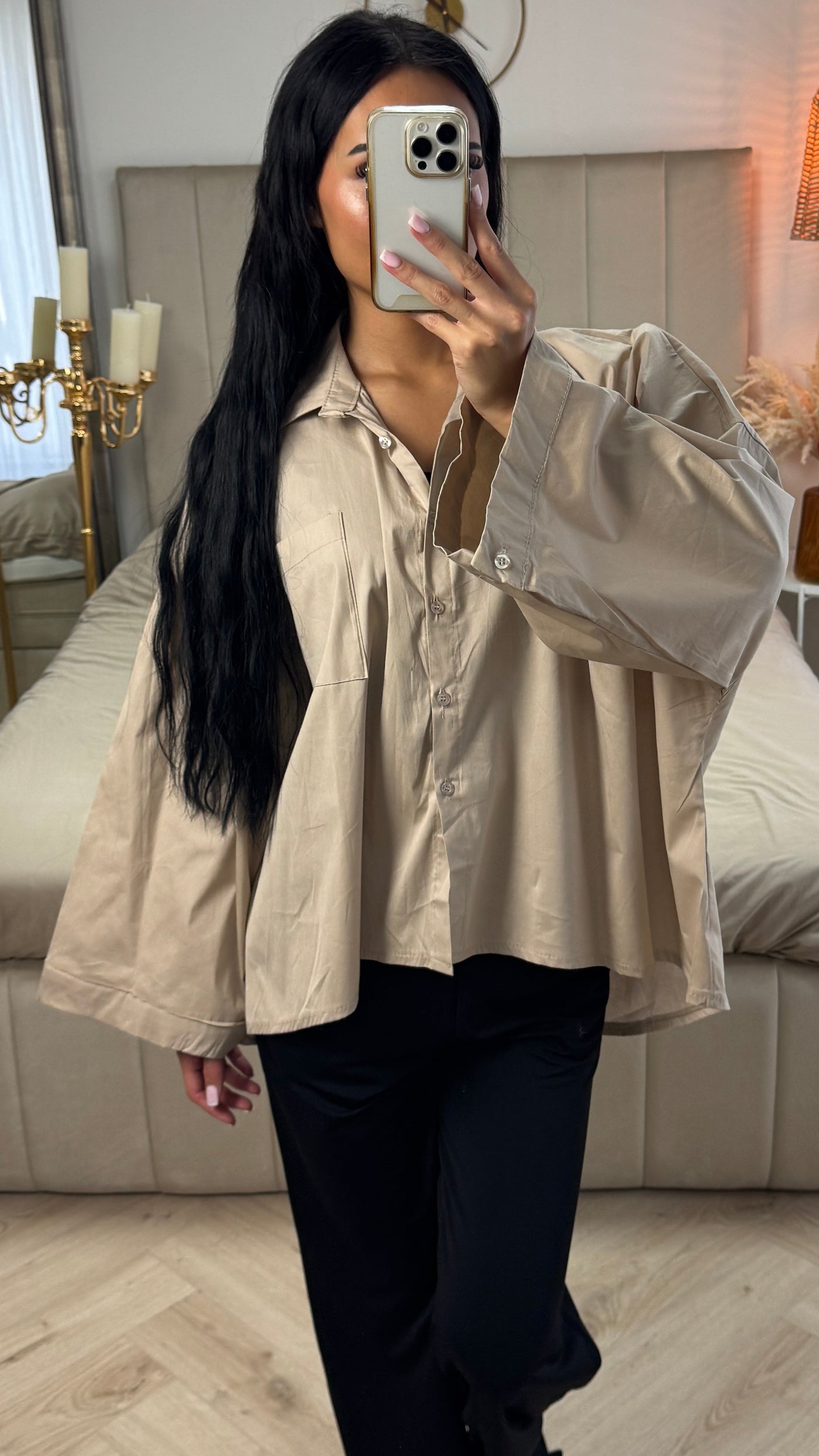 Camicia | In misto cotone oversize