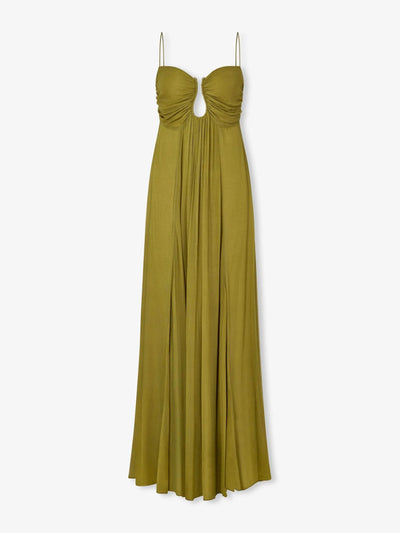 Lavinia™ | Abito maxi fluido olive