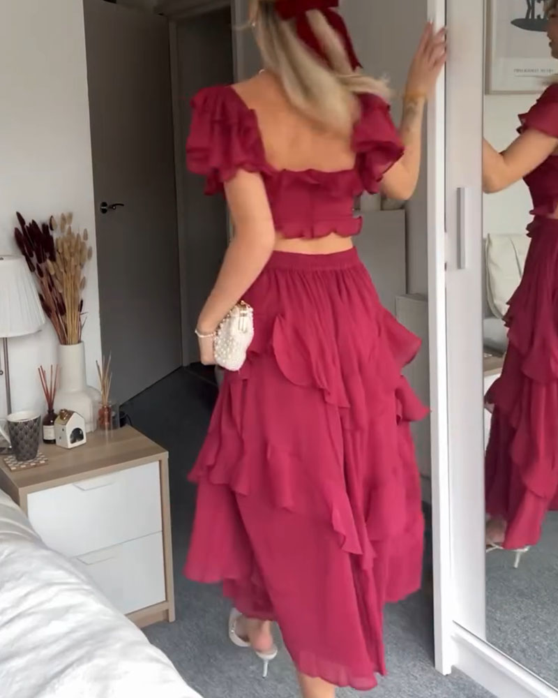 Elisa - Dress with Ruffles