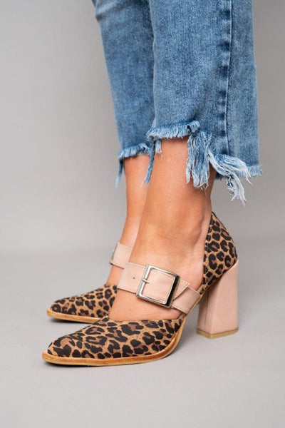 Bianca | Sandali pelle leopardata