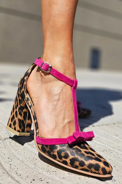 Livia | Sandali leopardati verdi