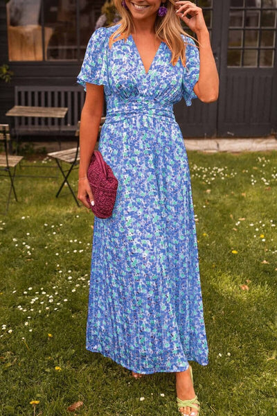 Sandra Elegante Vestito Lungo con Scollo a V