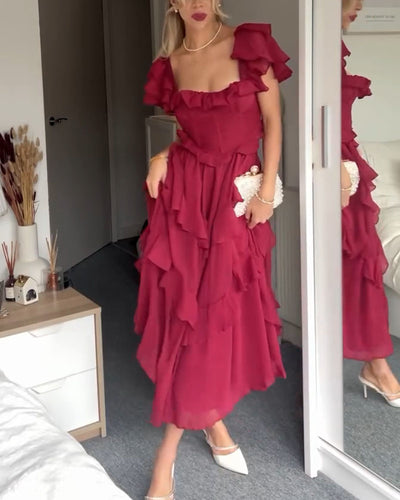 Elisa - Dress with Ruffles