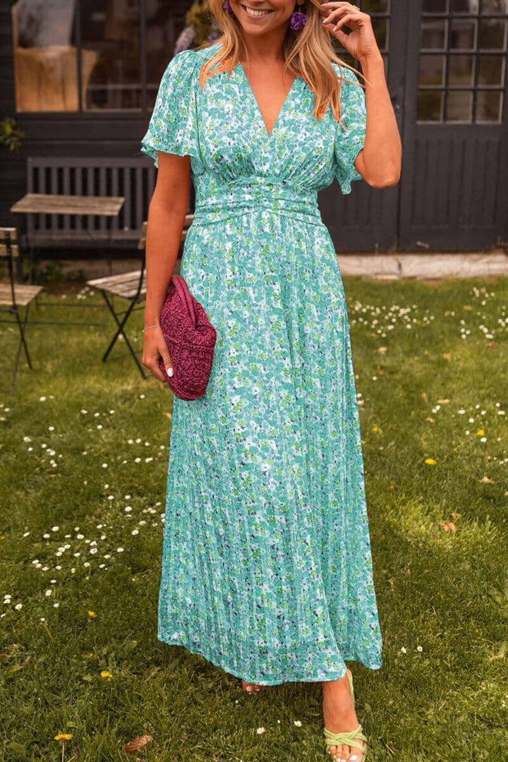 Sandra Elegante Vestito Lungo con Scollo a V