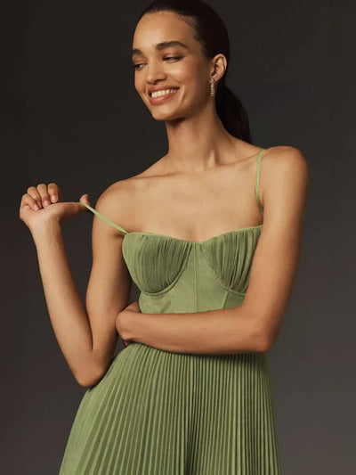 Camilla™ | Abito midi in tulle plissettato