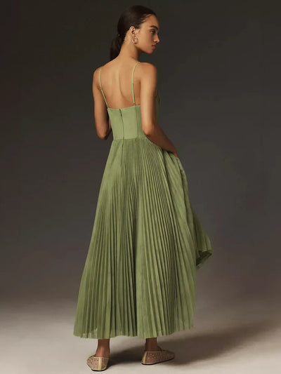 Camilla™ | Abito midi in tulle plissettato
