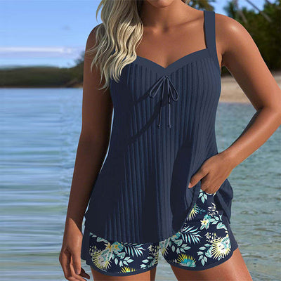 Bianca | elegante Tankini a motivi floreali