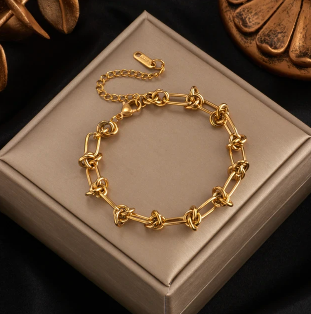 Bracciale Catena Moderna Esclusivo in Oro 18K