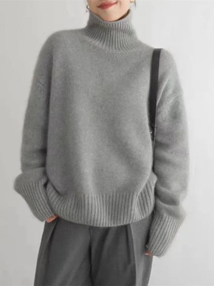Letizia™ | Maglione in cashmere a collo alto