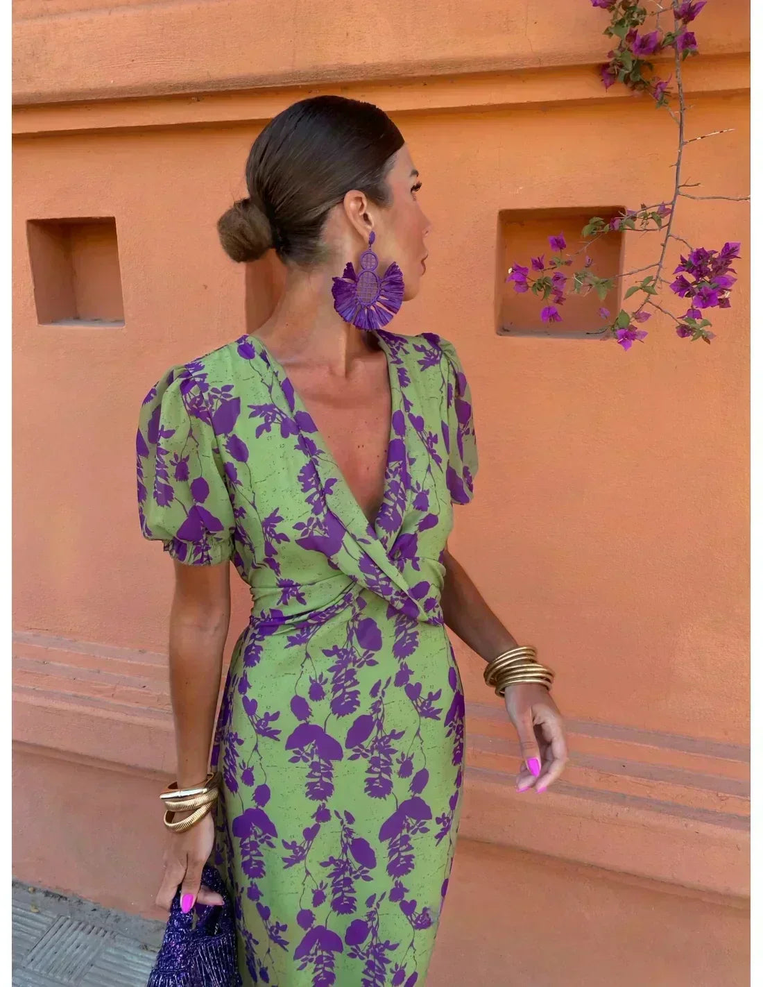 Rhiannon™ | Elegante Abito Stampato Femminile