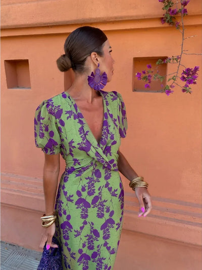 Rhiannon™ | Elegante Abito Stampato Femminile