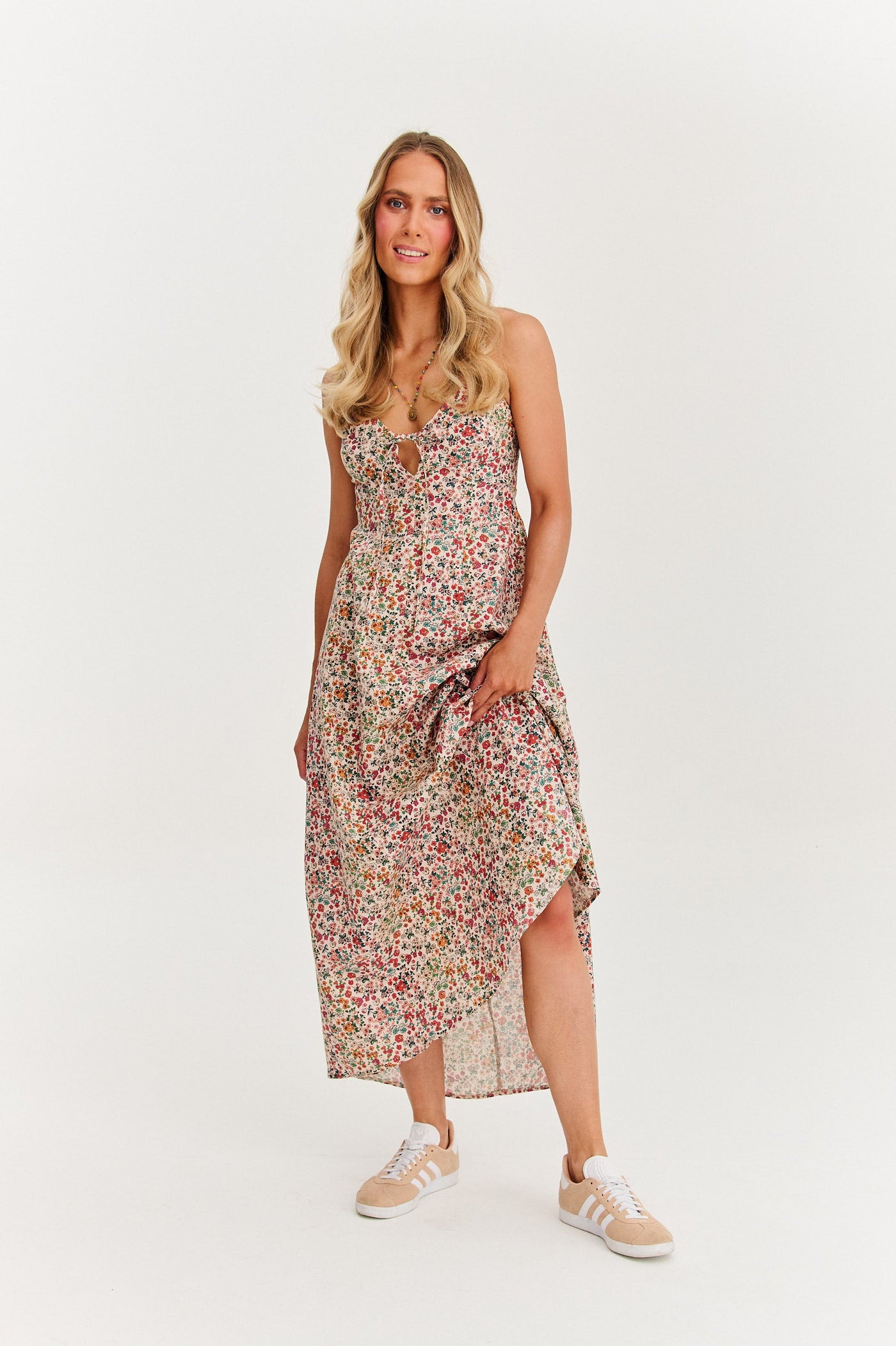 Maxi abito senza spalline Baby Bloom
