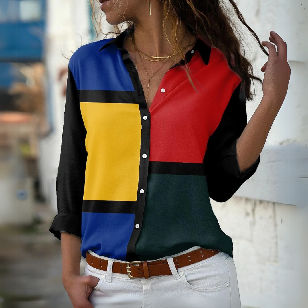 GEERTJE - BLUSA STAMPATA MODERNA