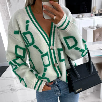 Nanette | Gilet trendy con design geometrico