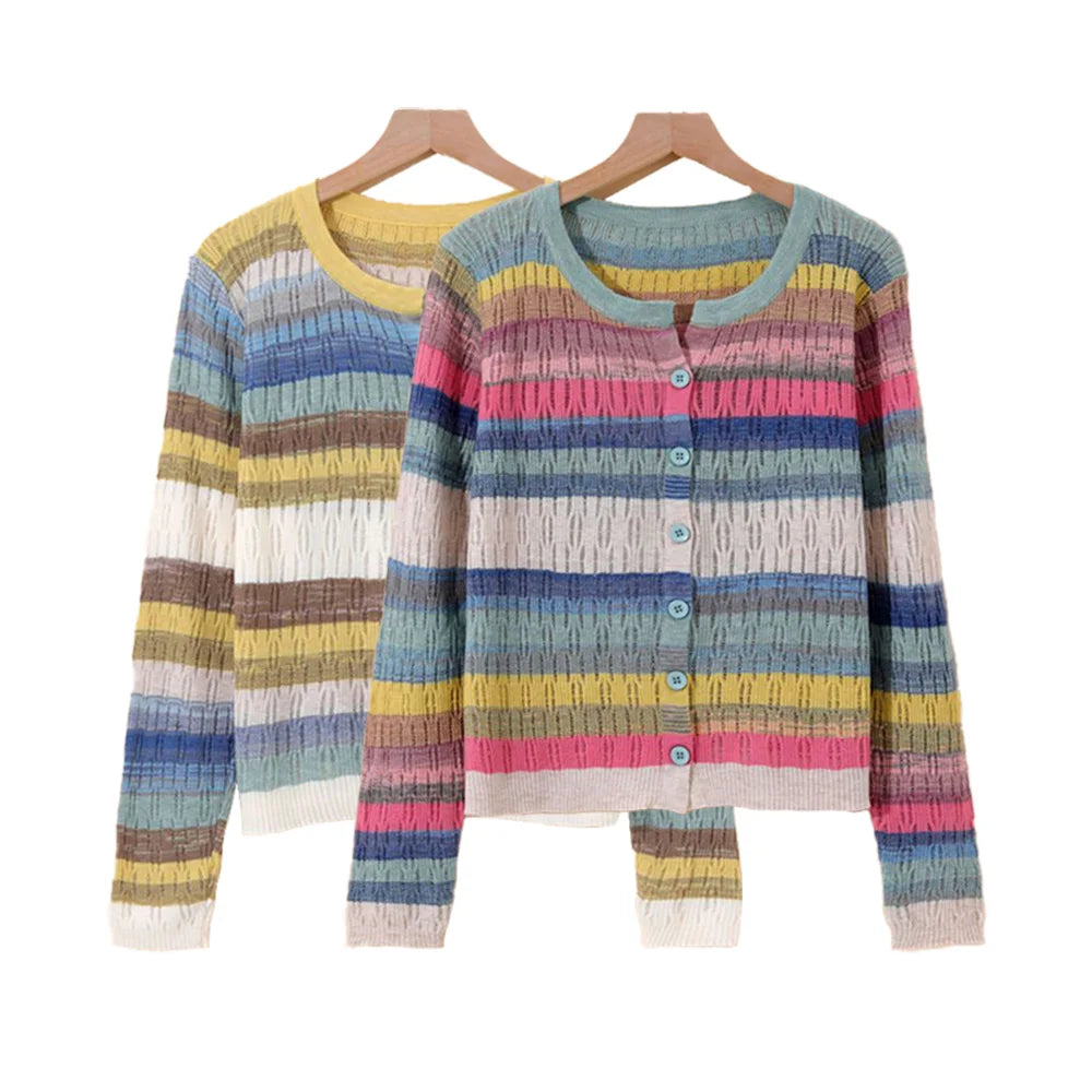 Myrna | Gilet a righe ispirato al vintage