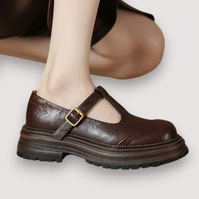 Chiara | Eleganti Scarpe Mary Jane in Pelle di Alta Qualità