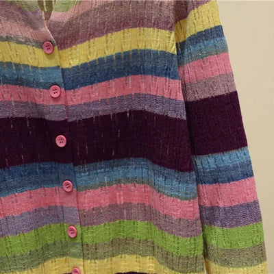 Myrna | Gilet a righe ispirato al vintage