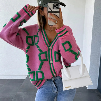 Nanette | Gilet trendy con design geometrico