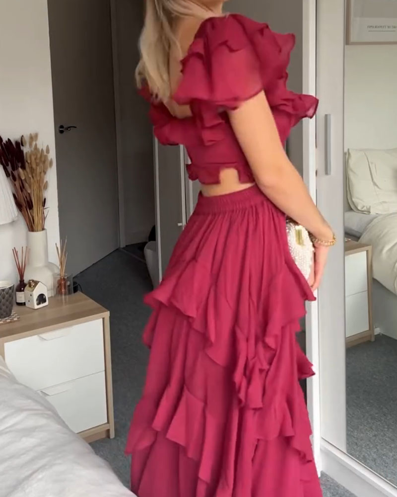 Elisa - Dress with Ruffles