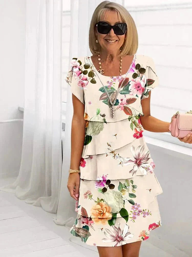 Fiorella™ | Abito floreale cascadente
