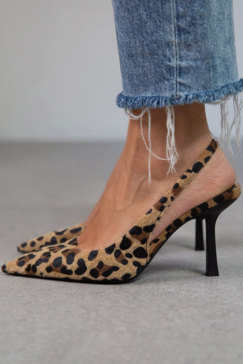 Daria | Décolleté leopardati kaki