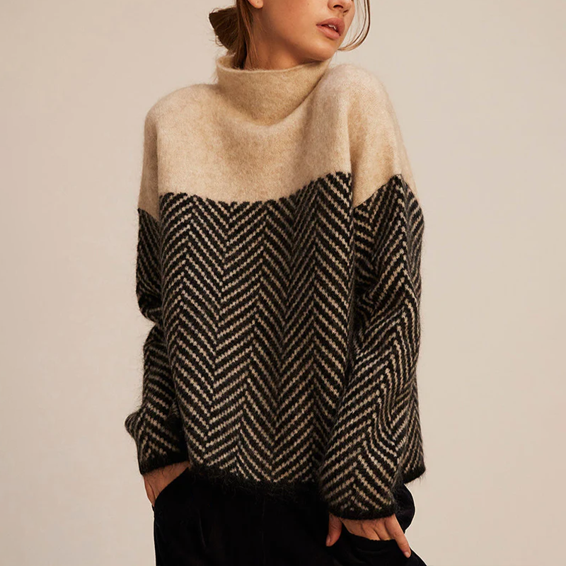 Emanuela™ | Top a collo alto di tendenza