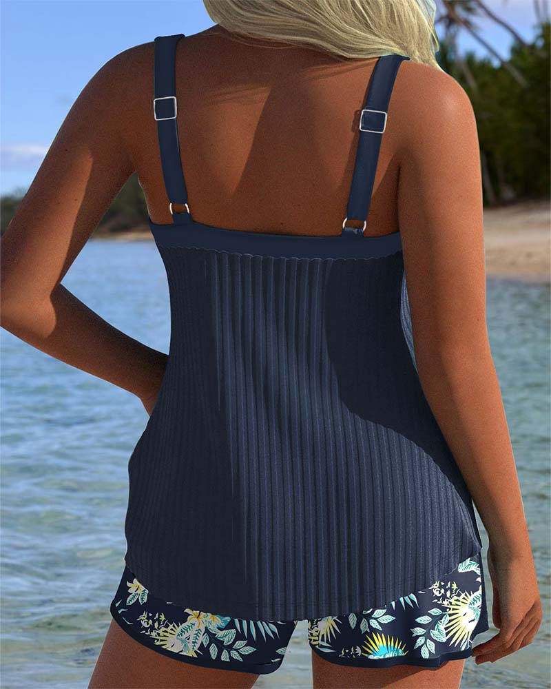 Bianca | elegante Tankini a motivi floreali