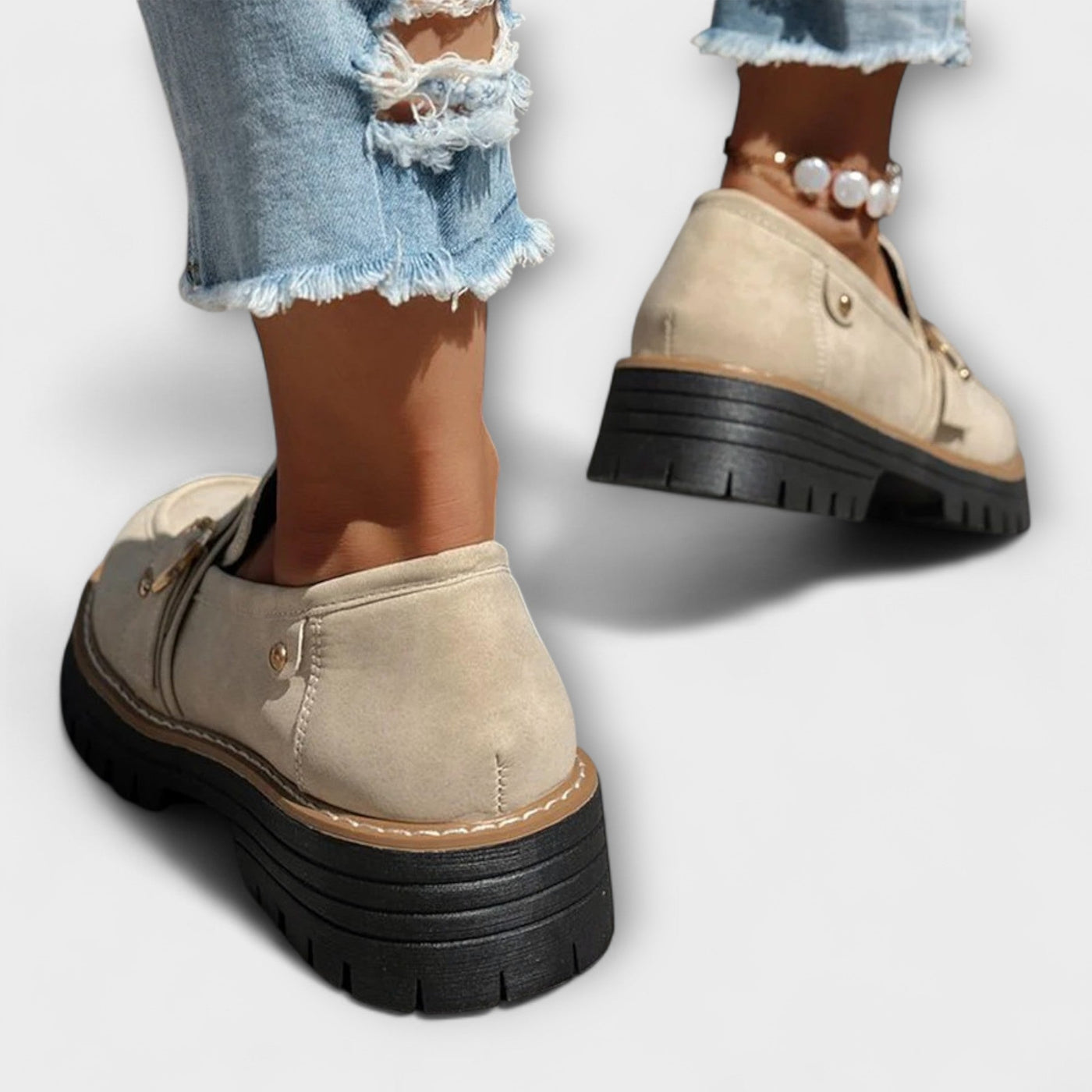 Lora – Mocassini Casual con Punta Tonda