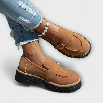 Lora – Mocassini Casual con Punta Tonda