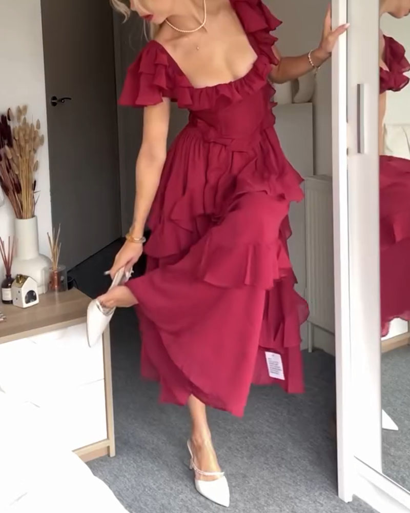 Elisa - Dress with Ruffles