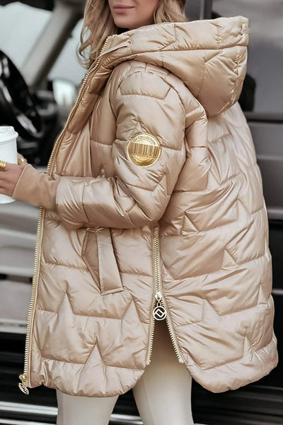 Elvira™ | Cappotto invernale elegante con cappuccio