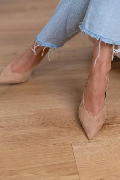 Claudia™ | Scarpe slingback nude eleganti